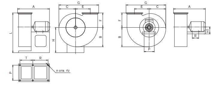 Схема вентилятора РСС 16/10-1.1.4